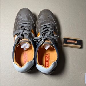 Men Pikolinos Fuencarral Leather Lace Up Brown Casual Shoes Sneaker Size 11